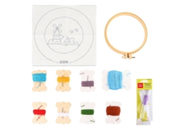 Conjunto de Kit de Base de Bordado para Meninas Iniciantes ALLINLESS