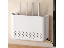 Prateleira Flutuante 30x6x22cm P/ Router e Cabos na Parede ZYBLSSBB
