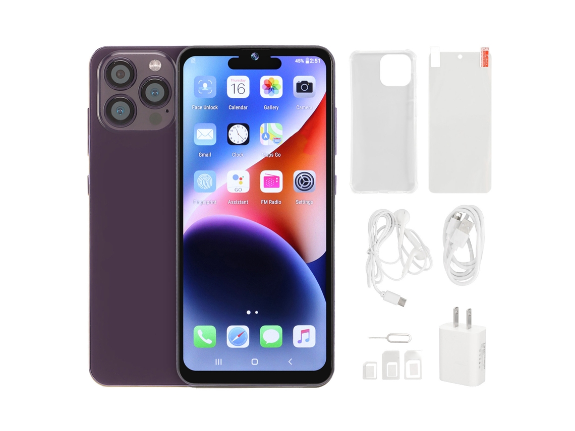 Telefone Móvel Laxiscreed I14pro Com Tela De 6.53" E Ligação 3g De Alta Qualidade