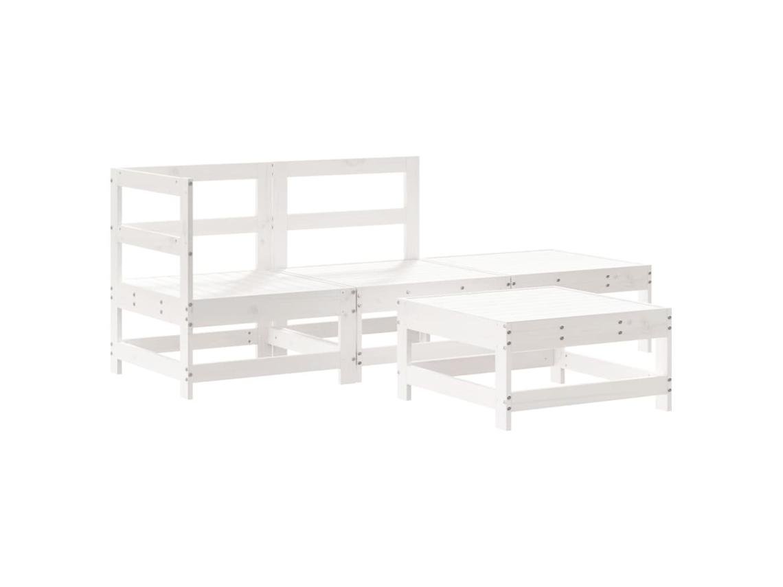 Garden Lounge Set, Garden Lounge Sets Vidaxl Branco Madeira De Pinho (n/a)