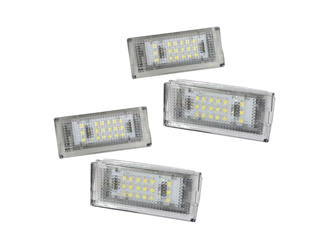 4x Luzes de Placa de 18 Leds Compatível com E46 4 Portas , Modelos 325i e 328i (1999 2003) (sedan)