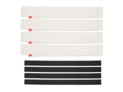 4pcs Fita De Grip Para Raquete Infantil Pu Absorve Suor Antiderrapante Adesiva Branca