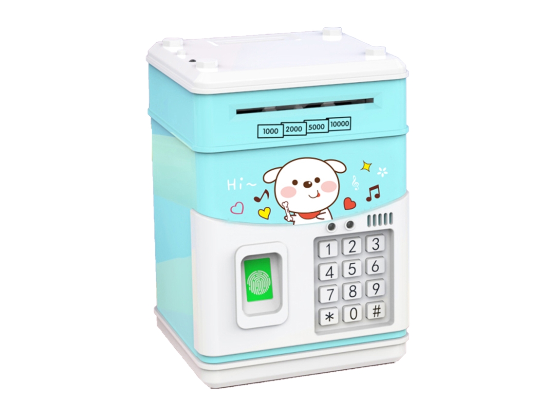 Porquinho Eletrônico com Senha e Impressão Digital Mini ATM S/MARCA