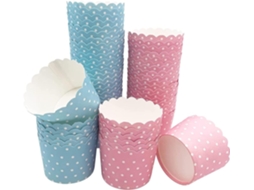 Conjunto De 50 Forminhas De Papel Manteiga Para Muffins E Cupcakes, Para Assar E Apresentar Sobremesas Em Festas E Eventos
