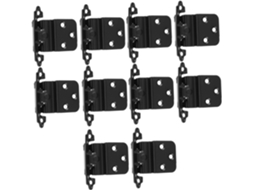 Conjunto De 10 Dobradiças Ferro Preto Com Fechamento Automático Para