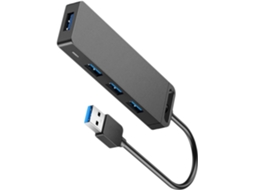 Extensão De Hub Usb 1 M Com Adaptador Energia Para Laptop E Desktop