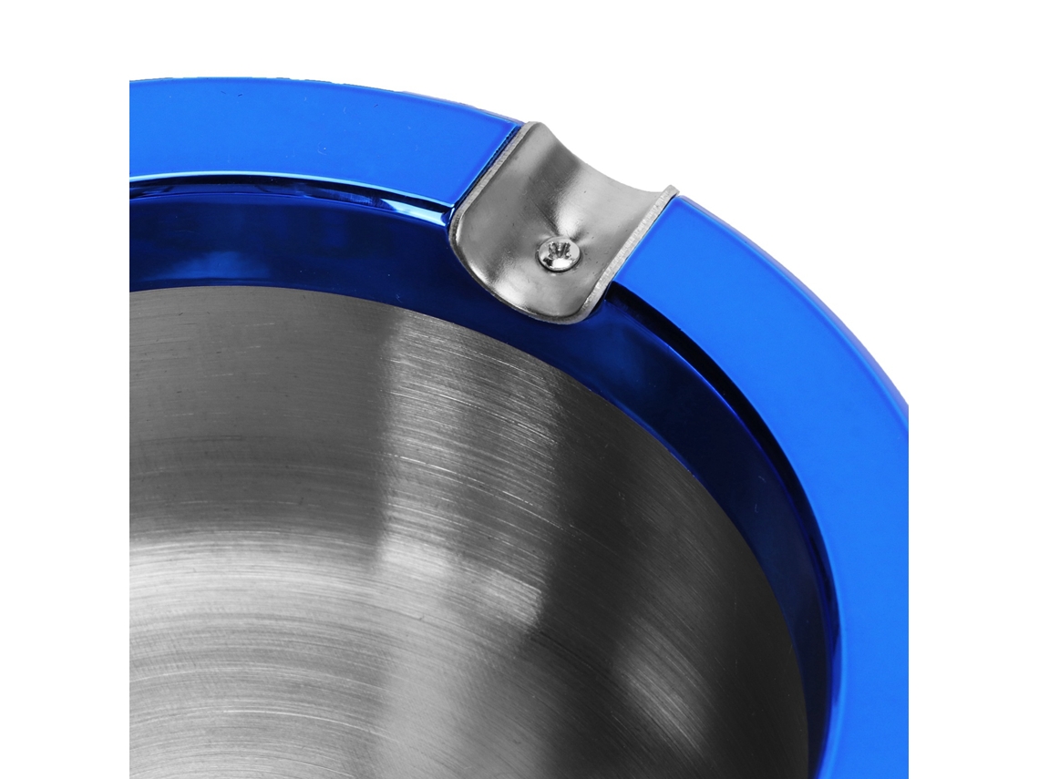 Stainless Steel Ashtray (blue, With Lighter Function, Wear Resistant) Eoocoo