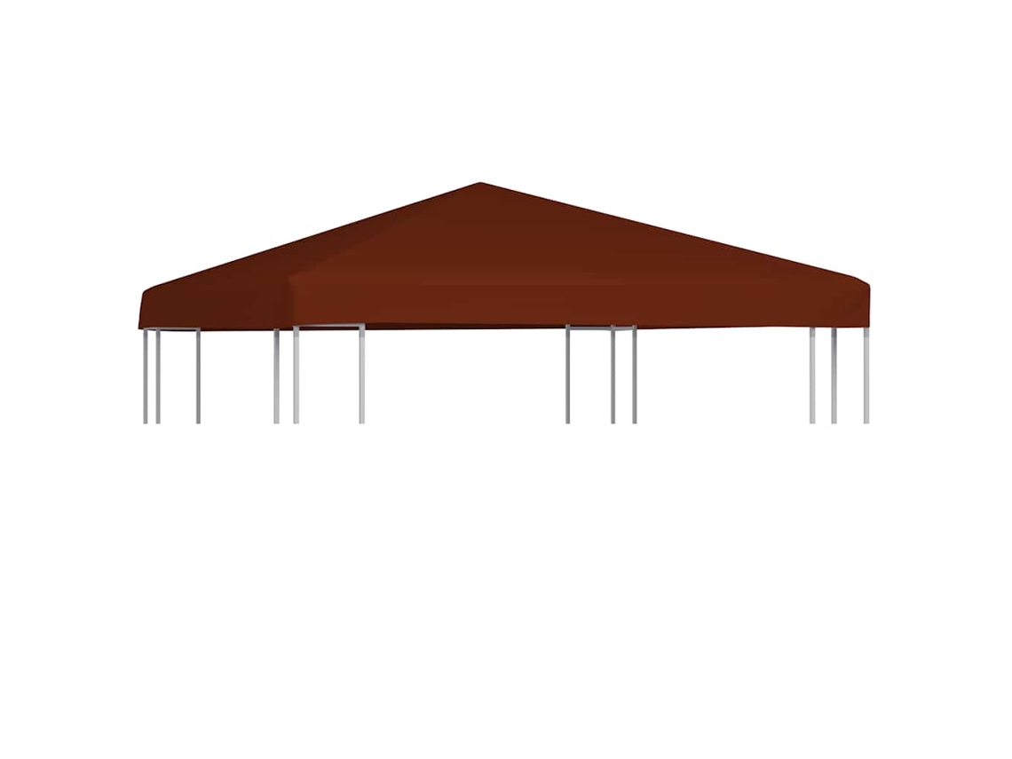 Vidaxl Cobertura De Gazebo 310 G/m² 3x3 M Terracota