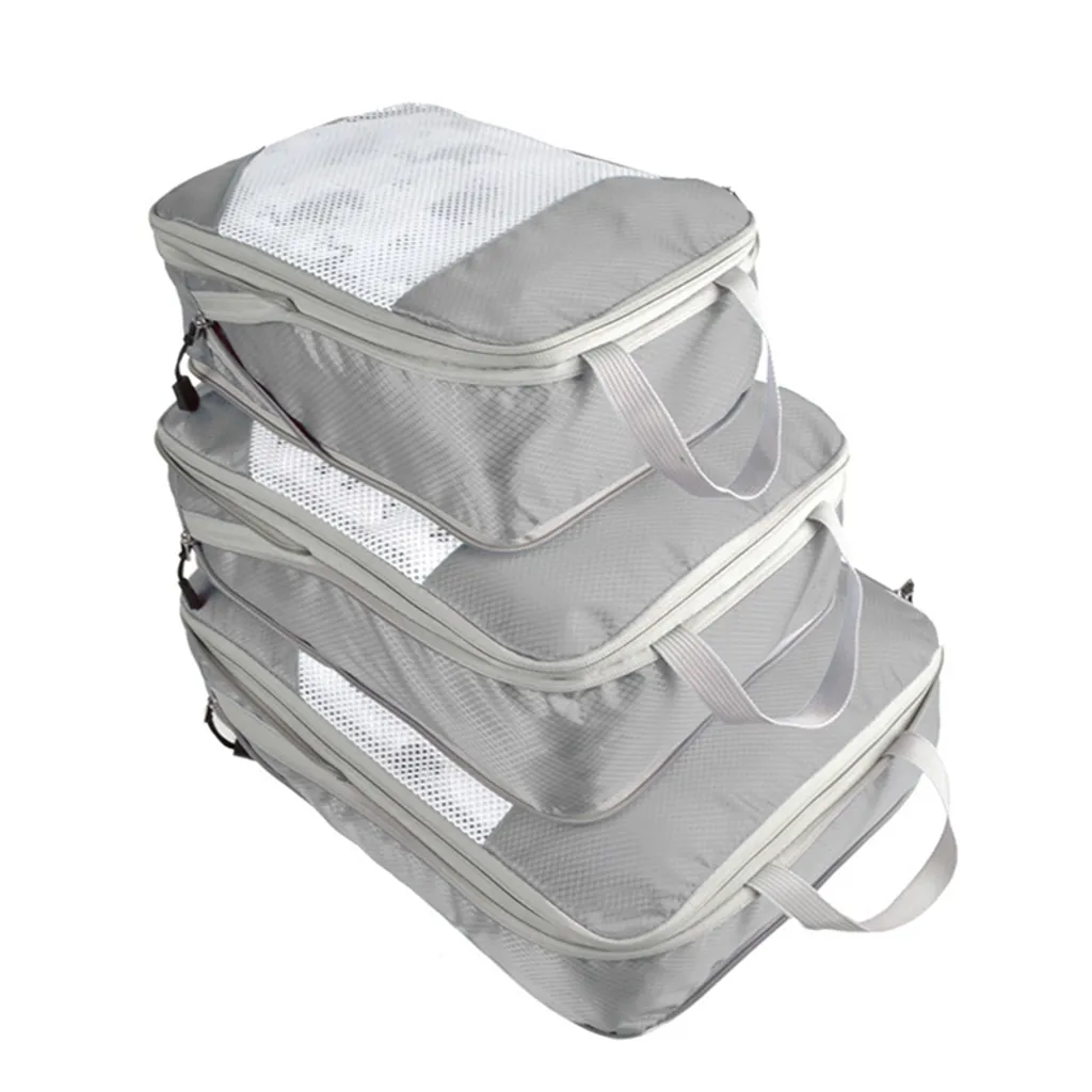 Conjunto de 3 Peças: Organizador de Mala, Bolsa Impermeável e Capas BRILVIBERA