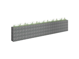 Vidaxl Canteiro Elevado/cesto Gabião 450x30x90 Cm Aço Galvanizado