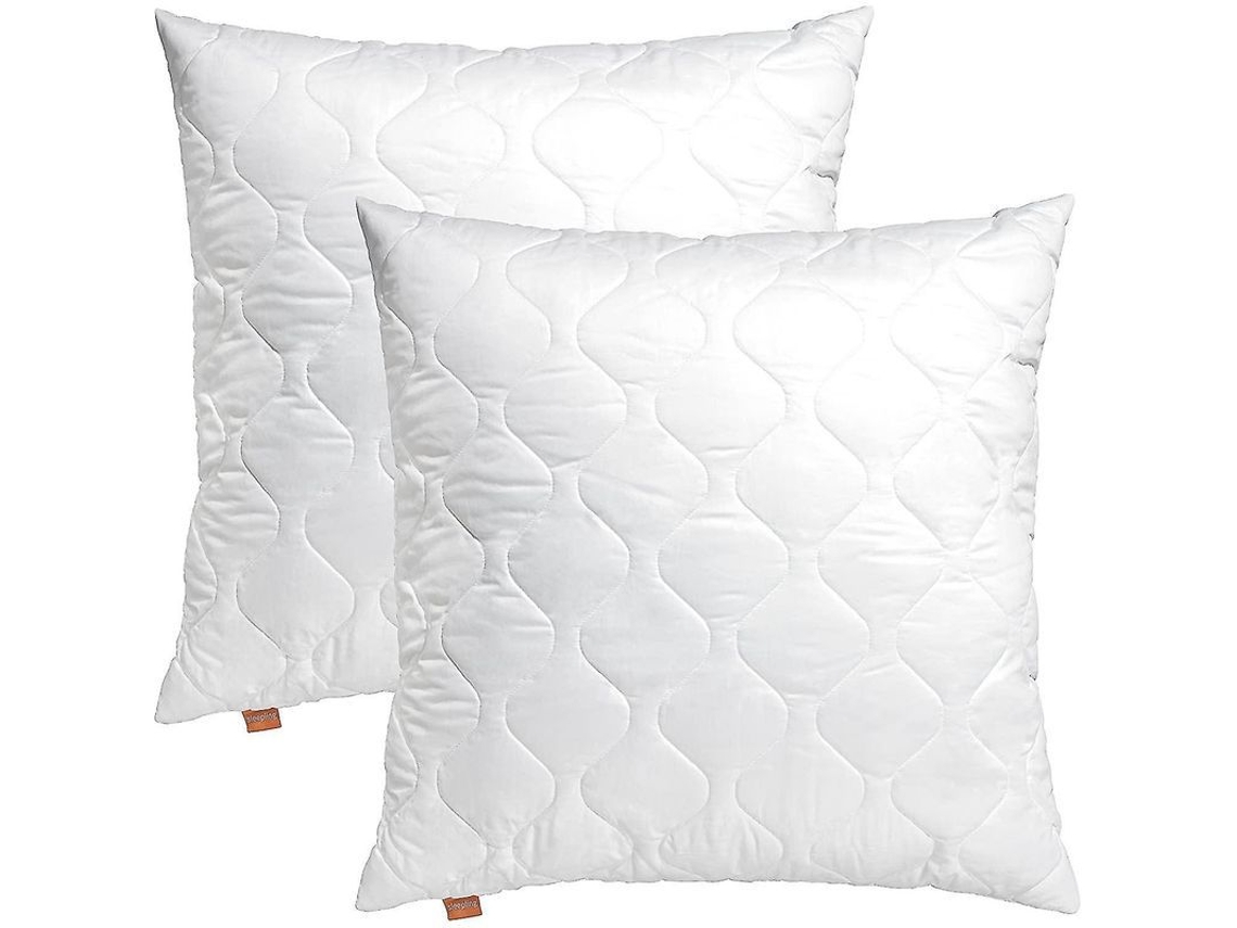 2026 ysdsy Travesseiros de Microfibra 65x65cm 2 Unidades Branco Lavável 60°c Oeko tex 100