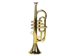 Lurelia Trompete Infantil Com 3 Tons, Dourado, 3 Cm, Portátil E Abs
