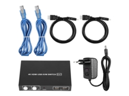 2 Portas Hdmi Kvm 2x1 Switch Switcher De Vídeo 4k30hz Conversor Adaptador Hdmi Switch Splitter