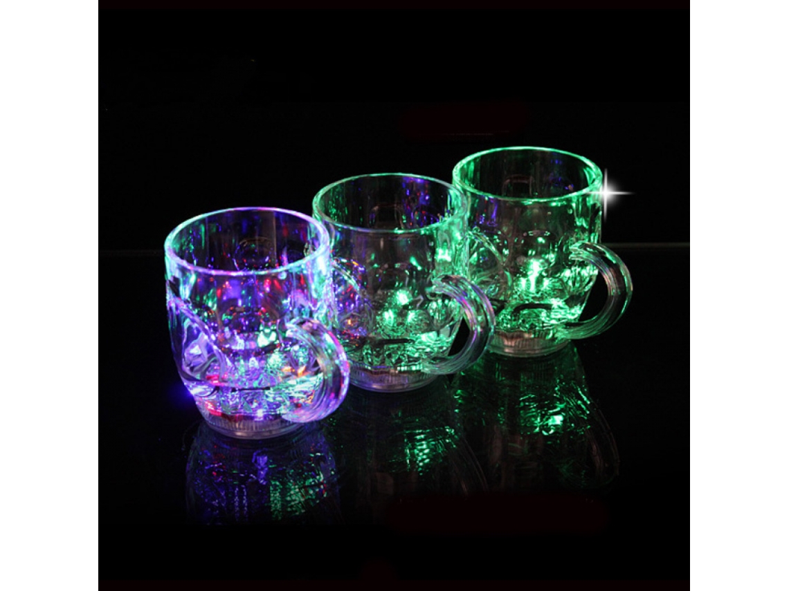 Caneca de Cerveja com Alça, Luminosa, Indução de Água com Led AQUAFORGE