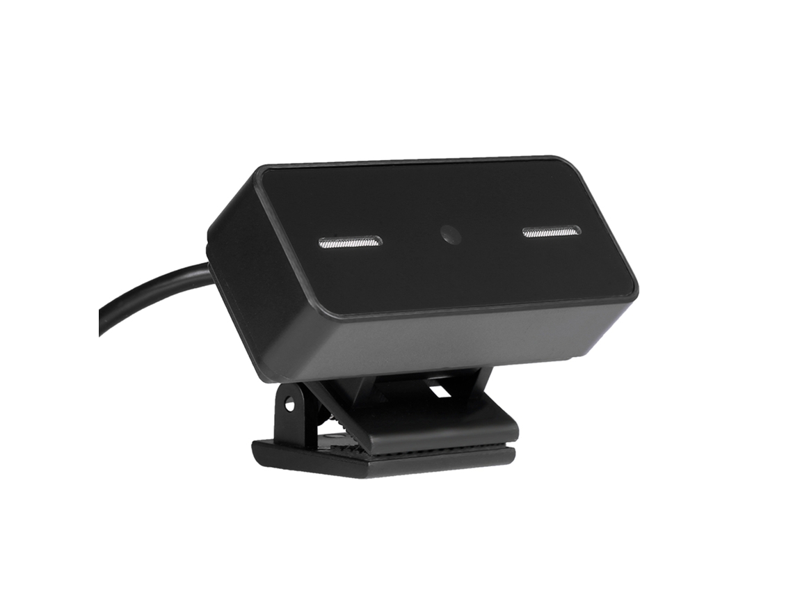 Webcam Usb De Foco Fixo Sem Driver Com Microfone De 2 Milhões De Pixels Para Pc Notebook Preto
