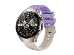 Bracelete para Huawei Watch 5 Silicone Vertical com Fivela de Aço Prate Roxo XIAOMOYU (46mm)