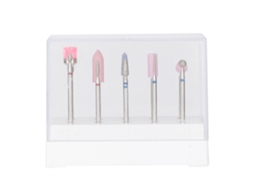 Conjunto Rebe com 10 brocas para furadeira, ferramentas de polimento para unhas, ideal para manicure e pedicure com aparelho elétrico.