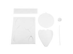 Flor de papel crepom para decoração de festa, casamento, aniversário, branco, alta qualidade, 30cm | S/MARCA