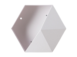 Prateleira de Parede Hexagonal para Decoração e Armazenamento