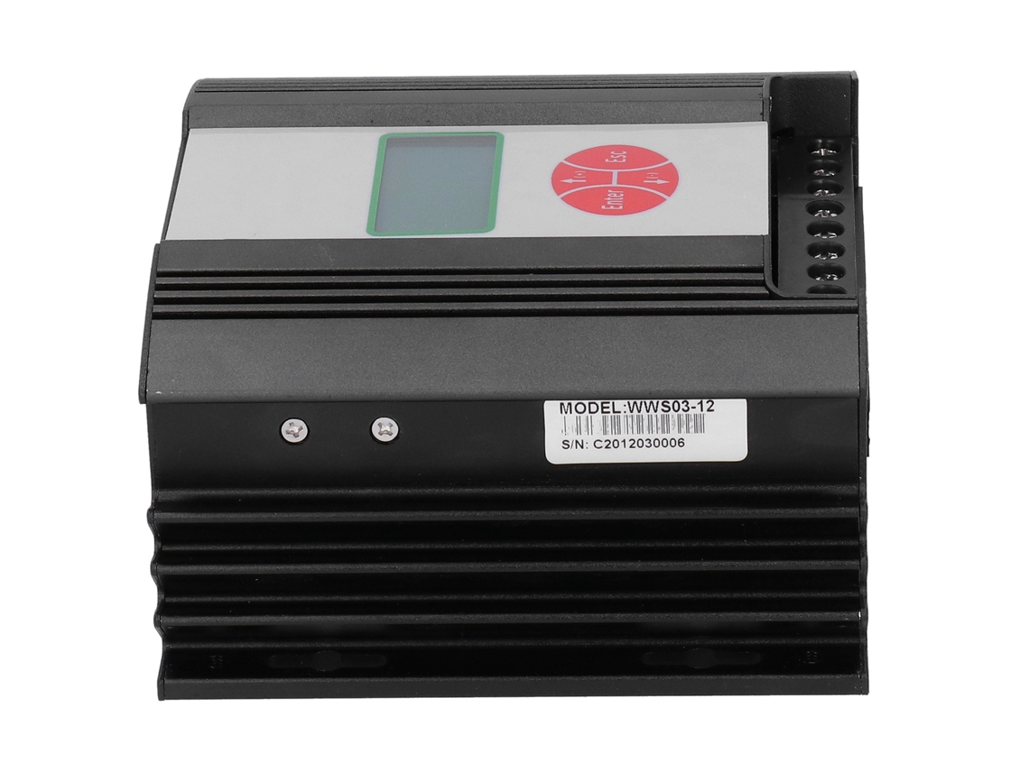 Laxiscreed Controlador Híbrido De Energia Solar E Wind Com Lcd, Suporta 300w/150w Dc 12v
