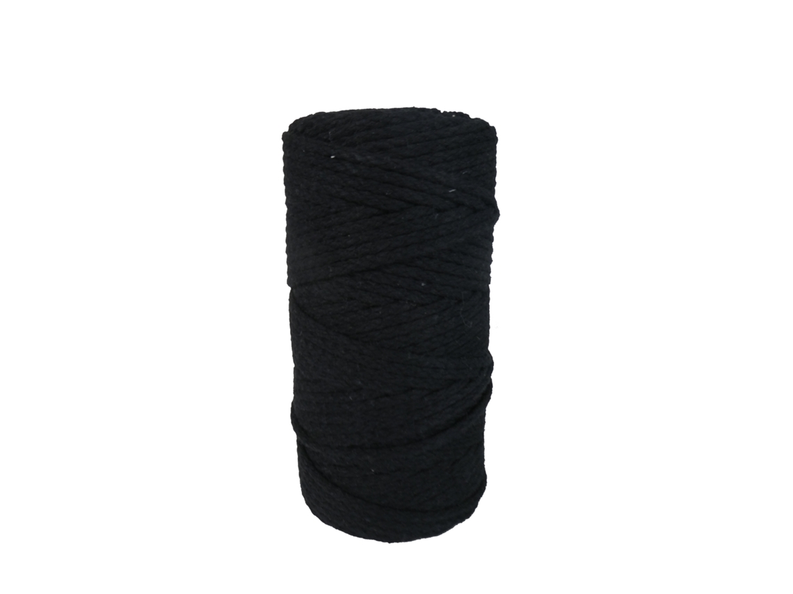 Cordão Dekoart Dekoart Macramé 4 Mm 100 M Preto