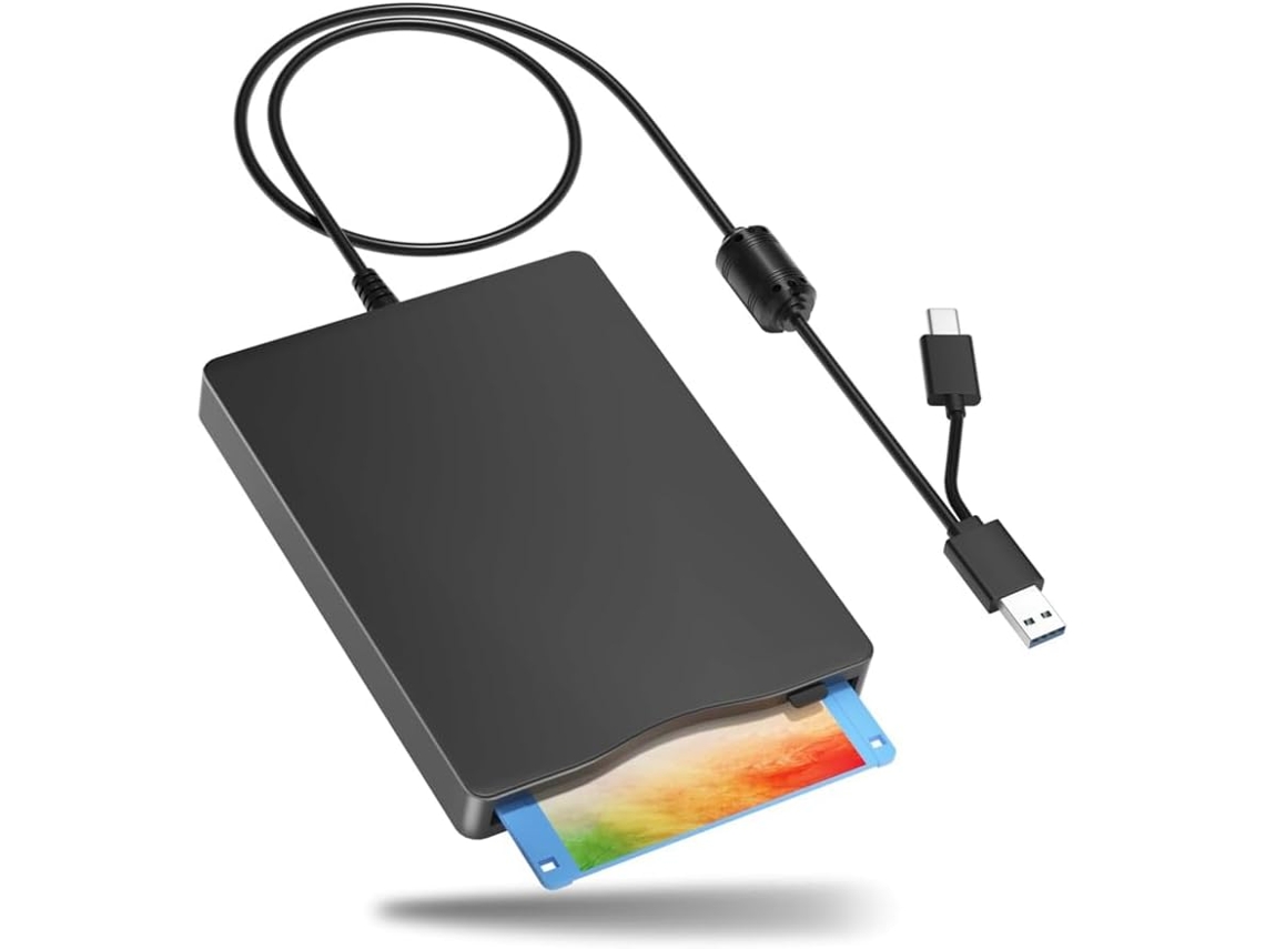 Unidade de Disquete Externa de 3,5 Polegadas com Usb Tipo C, Portátil para Computador. SFUSHOS
