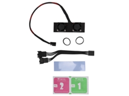 Dissipador De Calor Ssd M.2 2280 Com 2 Ventiladores E Almofada De Silicone Térmico De Alumínio Para Desktops