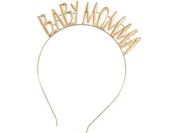 Tiara Para Mães Com Letras Douradas Em Liga Leve E Elegante