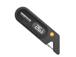 Termômetro Digital De Leitura Instantânea Para Carnes, Ideal Cozinhar Na Cozinha Aço Inoxidável Preto Aquaforge