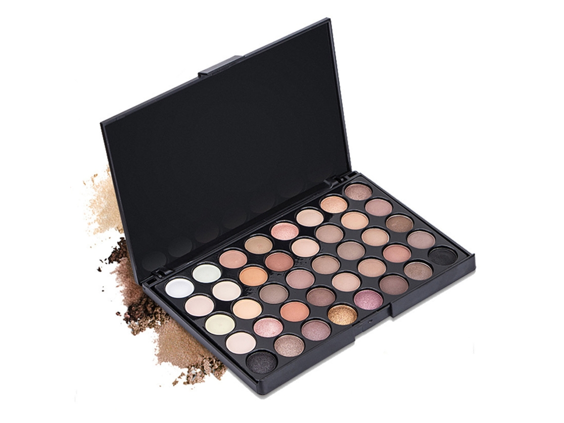 Paleta De Sombras De Ojos Profesional 40 Colores Mate Y Perla Tono Tierra Para Maquillaje Diario Y Fiestas