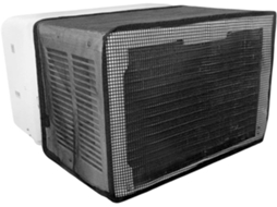Capa Lavável Para Ar Condicionado De Janela Com Tela Ventilada E Textura Em Pvc, Compatível Com Modelos Em Formato De U