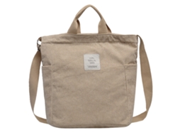 Bolsa de Veludo Cotelê, Carteiro com Zíper, Ombro AQUAFORGE