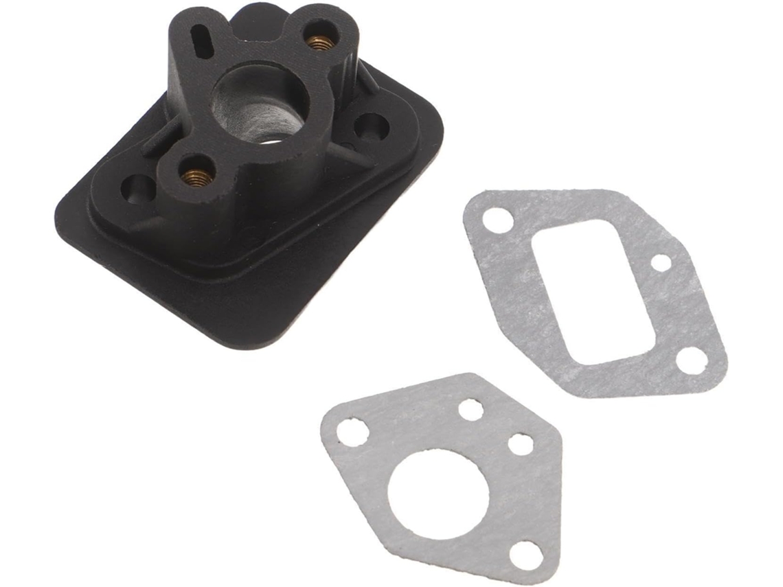 Adaptador de flange de plástico para junta de admissão, compatível com cortador de grama.