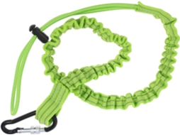 Conjunto de 3 cordões de segurança retráteis para ferramentas, com cinto ajustável e mosquetão para uso.