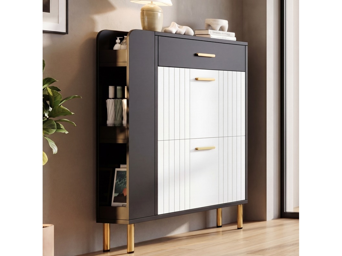 Sapateira VELTRIX com 2 portas e 1 gaveta (80x24x105 cm)