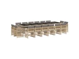 Garden Dining Set, Garden Dining Sets Vidaxl Bege Rattan / Vime (n/a)