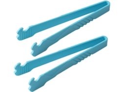 Pinças Para Churrasco Em Nylon Azul, Conjunto De 2 Peças, Ergonômicas, Anti Escaldantes, Fáceis De Limpar, Para Cozinha