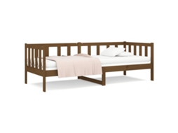 Sofá Cama MAISON EXCLUSIVE em Madeira de Pinho Maciça Castanho Mel (80x200 cm)