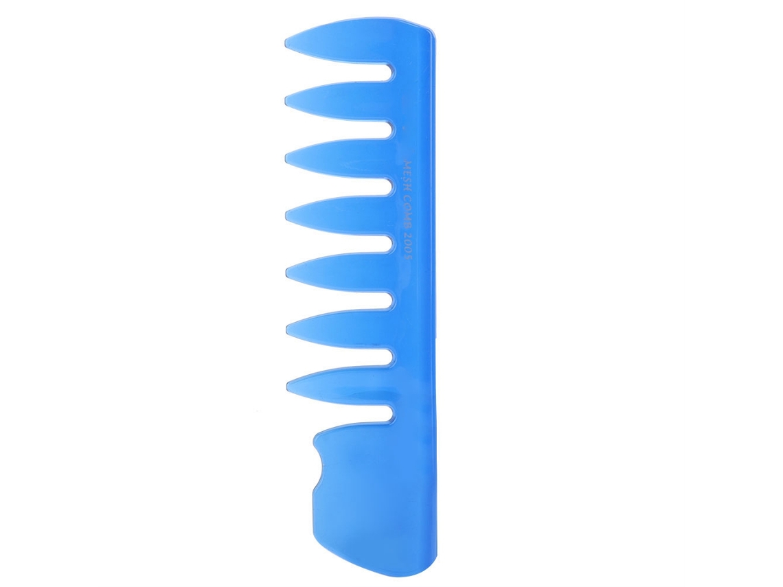Pente de queixo com dentes largos, 2026, para cabelo com óleo, para estilizar penteados, azul.
