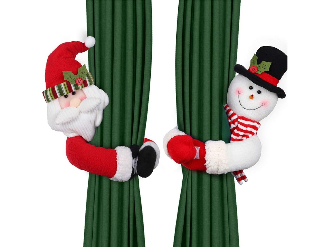 Conjunto de 2 Fivelas para Cortinas de Natal