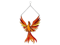 Painel Janela Phoenix Suncatcher Decoração Residencial
