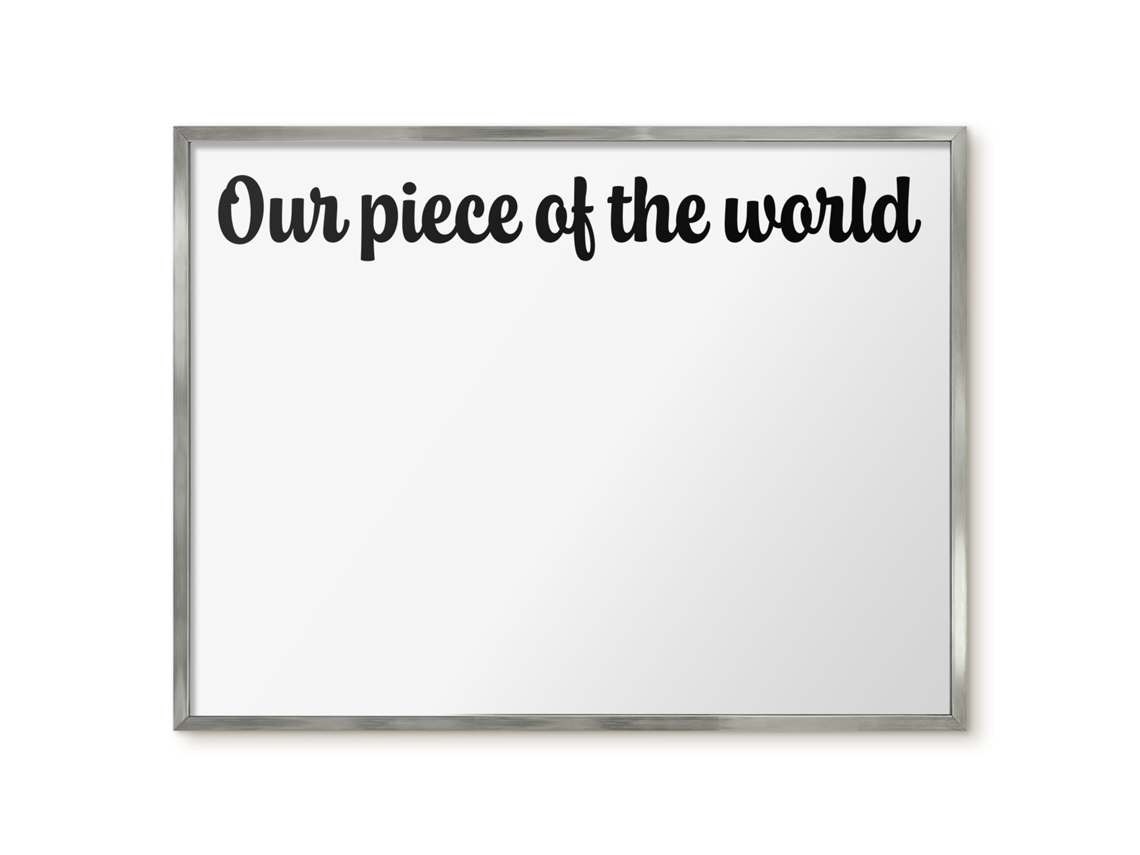 Magnetic Wall Board Our Piece Of The World For The Office Espelharte (80x60 Cm)