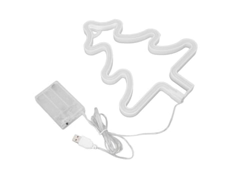 HURRISE Árvore de Natal Sinal de Néon Sinal de Néon de Natal em Forma de Árvore de Natal Usb Luz Neon Luz Noturna