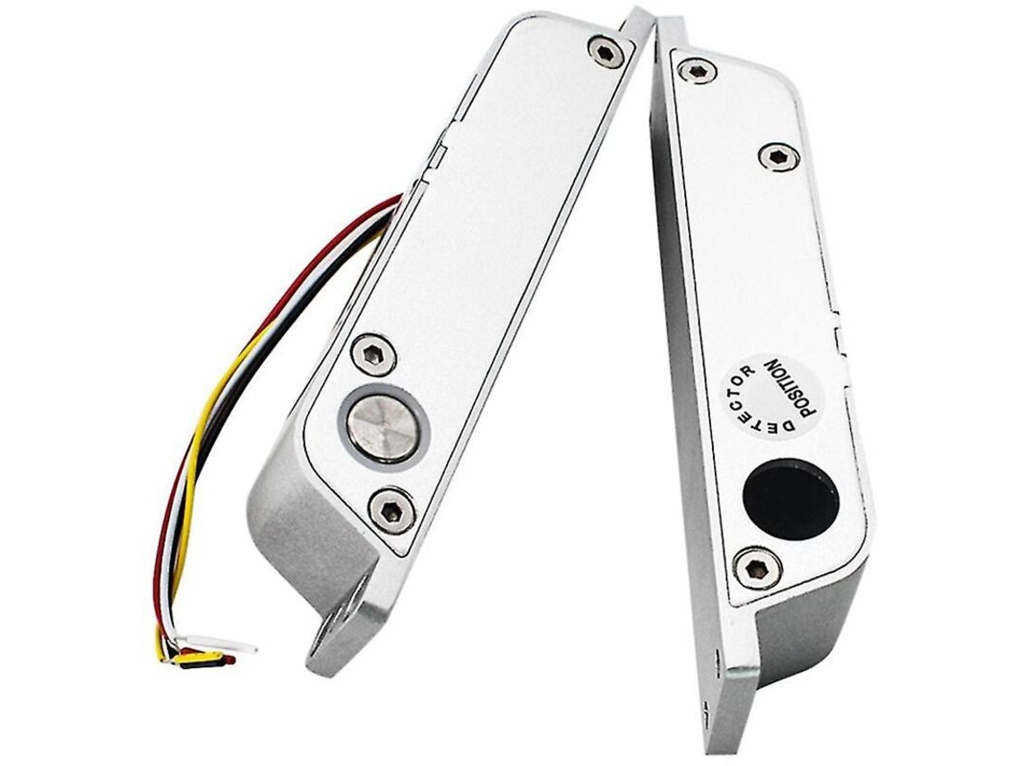 Fechadura de segurança elétrica de 12 V e 4 fios para porta de madeira, compatível com Lron Slowmoose