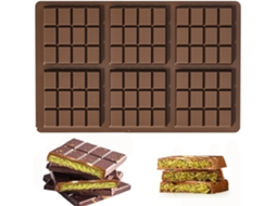 Forma De Silicone Para Chocolate - Para 6 Barras - Funda - Dubai