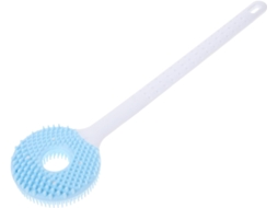 Escova De Banho Esfoliante Silicone Com Cabo Longo Para Costas E Corpo, Ferramenta De Massagem Corporal Dupla Função