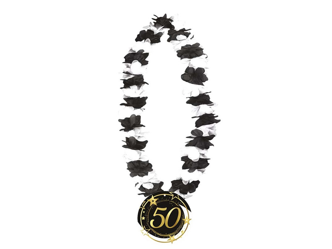 Colar GUIRCA 50 Anos Preto E Branco