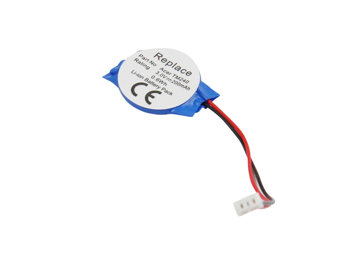 Bateria Cmos Li Ion 3v 200mah 0,6wh Pilha Bios Para Acer Tm240 Avizar