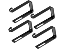 Conjunto De 4 Ganchos Ajustáveis Para Porta Armário, Pequenos Cabides