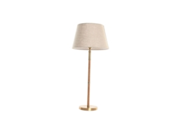 Lâmpada De Mesa Home Esprit Bege Dourado Natural 50 W 220 V